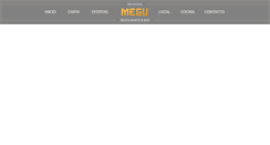 Desktop Screenshot of megurestaurante.com