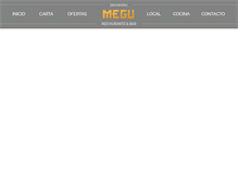 Tablet Screenshot of megurestaurante.com